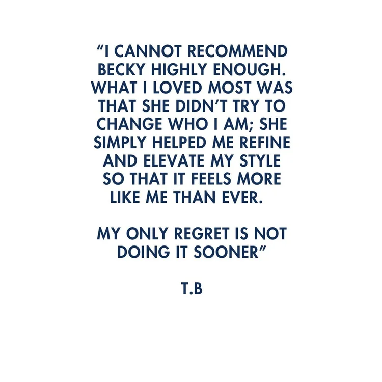 Becky Hall Style Quote